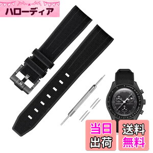 �y���������z[Jumpsunfun] 20mm ���v�o���h for Omega X Swatch Speedmaster MoonSwatch �I���K�ƃX�E�H�b�`�p�V���R���x���g Quick Release �����H��t�� �F�F�u���b�N�D�u���b�N�o�b�N��