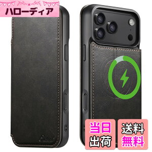 �y���������zJCGOOD �蒠�^ �P�[�X for iPhone17/17pro/17promax/17air MagSafe�Ή� �}�O�Z�[�t ���C�����X�[�d�Ή� �J�[�h���[ �蒠 �X�^���h�@�\ ���z�^ �J�[�h���� �}�O�l�b�g�� �{�v ���U�[ �X�}�z�P�[