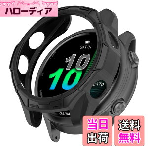 �y���������zHeeNia Garmin �Ή� �P�[�X �V���R���ގ� �ی�P�[�X �J�o�[ �Ռ��z�� ���y�� �_�� �Ռ��h�~ �C�菝�h�~ �ی�J�o�[�p �F�F�u���b�N�A�T�C�Y�FGarmin Forerunner 970