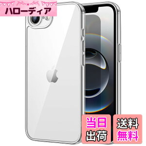 �y���������zJETech iPhone 17e (2026) / iPhone 16e�p �P�[�X ���΂݂Ȃ� �Ռ��z�� �o���p�[�J�o�[ �����h�~ �N���A�o�b�N 6.1�C���`�f�B�X�v���C �F�F�N���A
