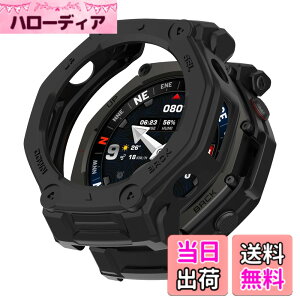 �y���������zHeeNia �P�[�X �V���R���ގ� �ی�P�[�X �J�o�[ �Ռ��z�� ���y�� �_�� �Ռ��h�~ �C�菝�h�~ �ی�J�o�[ �F�F�u���b�N�A�T�C�Y�FAmazfit T-Rex 3 Pro 48mm