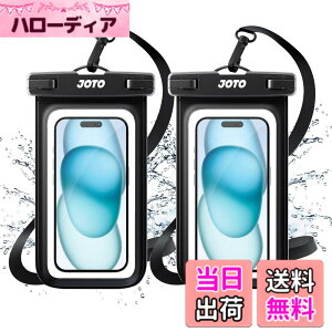 �y���������zJOTO �h���P�[�X 2���Z�b�g �X�}�z�p IPX8�F��iPhone16/15/14/13/12 Pro Max Galaxy S24/S23 Ultra Pixel 8 Pro �Ή� 7�C���`�܂� �w��F�ؑΉ� ���C �C �v�[�� �ނ� �A�E�g�h�A ��|���� -�u���b�N �F