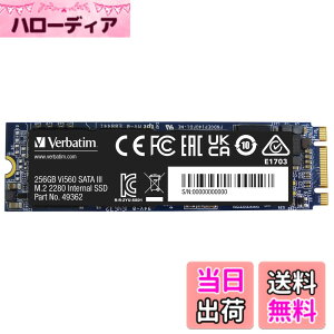 �y���������zVerbatim �o�[�x�C�^�� ����SSD �T�C�Y�F256GB