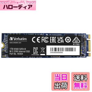 �y���������zVerbatim �o�[�x�C�^�� ����SSD �T�C�Y�F1TB