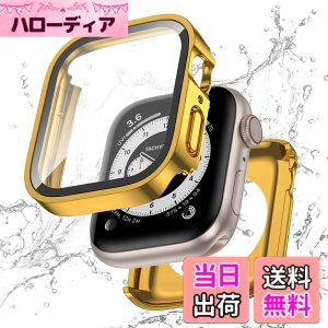 �y���������z�y�t���J�o�[�ی�zKawoco �A�b�v���E�H�b�` �h�� �J�o�[ Apple Watch SE Series 10 9 8 7 6 5 4 �Ή� �P�[�X 2 in 1 �O��̕ی� �ϏՌ� iWatch ��̌^ �P�[�X �F�F�S�[���h�A�T�C�Y�F44mm