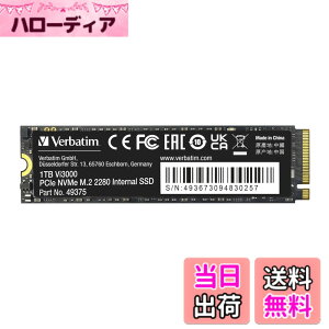 �y���������zVerbatim �o�[�x�C�^�� ����SSD �T�C�Y�F1TB