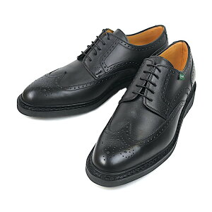 PARABOOT�p���u�[�c 231412 MEN'S ANDERSEN LIS NOIR(BLACK) �����Y �A���f���Z�� �u���b�N ���U�[ �E�B���O�`�b�v �t�����X�� [reco]