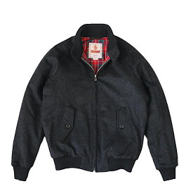 BARACUTA バラクータ G9 オーセンティックフィット メルトン チャコール スイングトップ ハリントン ジャケット 英国製