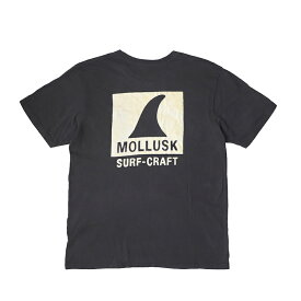 MOLLUSK モラスク SURF CRAFT TEE メンズ サーフ クラフト Tシャツ ブラックインディゴ ポケット Tシャツ アメリカ製【ネコポス対応商品】