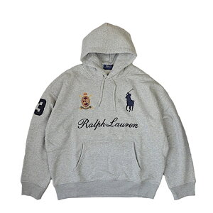 POLO RALPH LAUREN �|�� �����t�E���[���� �����Y BIG PONY 20TH �A�j�o�T���[ �t�[�f�B�L�O���f�� �O���[ �����b�N�X�t�B�b�g �w�r�[�E�G�C�g