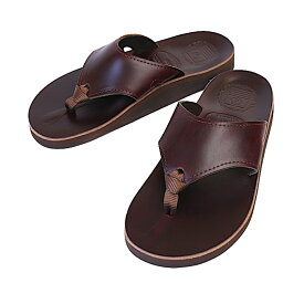 THE SANDALMAN サンダルマン BEACH WIDE CHROMEXCEL BURGUNDY ビーチワイド メンズ レザー トング サンダル アメリカ製 2024年 春夏新入荷商品