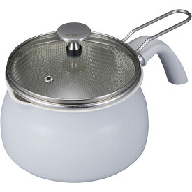 シービージャパン ザル付き多用途鍋1.8L copan IH対応 グレー 専用ザル ガラス蓋付き 内面セラミック塗装加工