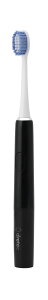 ドリテック 音波式電動歯ブラシ ドクター・ソニック ライトブラック TB-316 BK 交換用ブラシ2本付き dretec 電動 歯ぶらし 音波 防水 コンパクト 出張 旅行 日常 歯磨き ケア みがきやすい