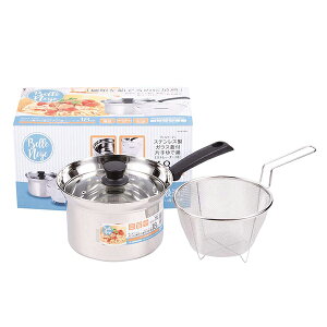 ���F���l�[�W�� �X�e�����X�� IH�Ή� �K���X�W�t �Ў��œ� �X�g���[�i�[�t 18cm HB-4499 [�V���o�[]