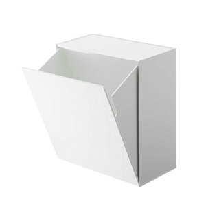 ☆送料無料☆山崎実業 HW-TW P WH ウォールトイレポット&収納ケース タワー ホワイト