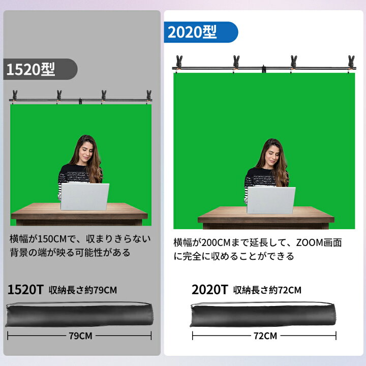 楽天市場 Hemmotop Web会議用 グリーンバック クロマキー 背景スタンド 0x0cm 横幅延長 Zoom画面が簡単に収める リモート背景スタンド テレ ワーク テレビ会議 オンライン飲み会に適用 グリーンスクリーンスタンド クロマキー効果よい Hemmotop 楽天市場店