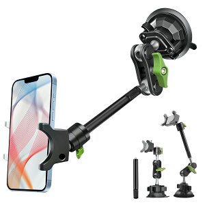 Hemmotop�z�Վ��}�E���g�X�^���h �ԍڗp �X�}�z�z���_�[�t�� �^��z�� ���a90mm 360�x��] �A���~������ �z�Վ��X�}�z�z���_�[ �����|�[���t�� �t�����g�E�V���E�T�C�h�̃K���X�E�{���l�b�g�E