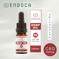 【公式正規店】エンドカ CBDオイル CBD1500mg 濃度15% ENDOCA THCフリー ストロング ブロードスペクトラ…
