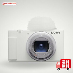 SONY(�\�j�[) �R���p�N�g�f�W�^���J���� VLOGCAM Vlog�p�J���� ZV-1II �{�f�B �E�B���h�X�N���[���t�� 18-50mm F1.8-4.0 �Y�[�������Y �z���C�g ZV-1M2 W