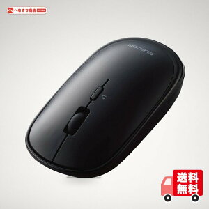 �G���R�� ���C�����X�}�E�X Bluetooth Slint ���^ �É� 4�{�^�� �v���[�����[�h�@�\�t Windows Mac Android iOS iPadOS FireOS�Ή� �u���b�N M-TM10BBBK/EC