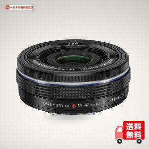 OM SYSTEM Olympus M.Zuiko Digital 14-42mm F3.5-5.6 EZ �u���b�N �}�C�N���t�H�[�T�[�Y�V�X�e���J�����p �R���p�N�g3�{�Y�[�������Y