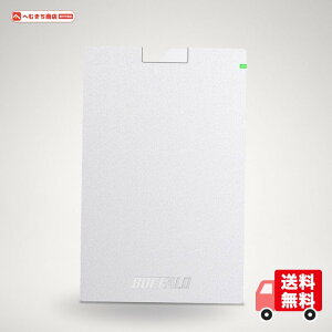 BUFFALO USB3.1(Gen.1)�Ή� �|�[�^�u��HDD �X�^���_�[�h���f�� �z���C�g 2TB HD-PCG2.0U3-GWA