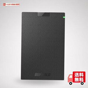 �o�b�t�@���[ �|�[�^�u��HDD 1TB USB3.1(Gen.1) �X�^���_�[�h���f�� �u���b�N HD-PCG1.0U3-BBA