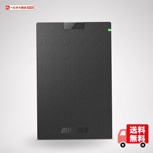 �o�b�t�@���[ �|�[�^�u��HDD Type-C�P�[�u���t 2TB USB3.2 Gen1 �u���b�N HD-PGAC2U3-BA