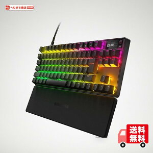 SteelSeries ���s�b�h�g���K�[ ���� �Q�[�~���O�L�[�{�[�h �e���L�[���X �L�� ���{��z�� OmniPoint�X�C�b�` �L�@EL�f�B�X�v���C���� Apex Pro TKL (2023) 64861 �u���b�N