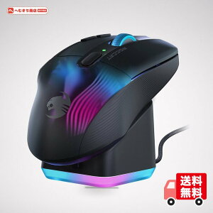 ROCCAT �Q�[�~���O�}�E�X Kone XP Air ���C�����X 2.4GHz/Bluetooth �u���b�N/�� ���w��/19K/�I�v�e�B�J��/���{�^��/99g/�[�d�h�b�N/4D Wheel/Reflex/RGB �h�C�c�f�U�C��