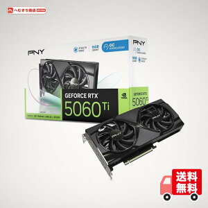 PNY GeFORCE RTX 5060 Ti 16GB Overclocked Dualfan �O���t�B�b�N�X�{�[�h VCG5060T16DFXPB1-O VD9229
