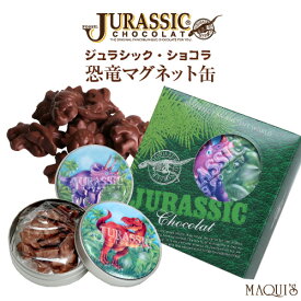 恐竜チョコレート ジュラシックショコラ 恐竜マグネット缶（ティラノ/トリケラ）[おもしろ チョコレート 面白い おもしろチョコ マキィズ 子供 男の子 ギフト プレゼント][ゴルフコンペ景品 ゴルフコンペ 景品 賞品 コンペ賞品]