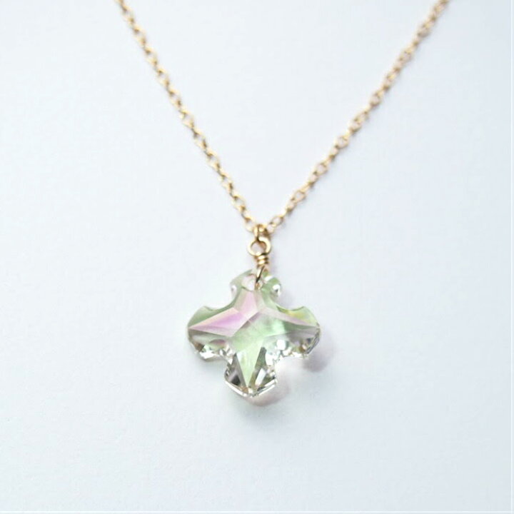 楽天市場】ネックレス レディース 長め K14GFスワロフスキーSWAROVSKI 