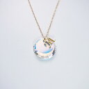 ネックレス レディース K14GF ゴールドフィルド イニシャル & スワロフスキー ディスク SWAROVSKI シンプル K18 18金 K10 お探しの方にも 人気 金属アレルギー対応 ニッケルフリー 誕生日プレゼント 出産祝い ギフト 送料無料