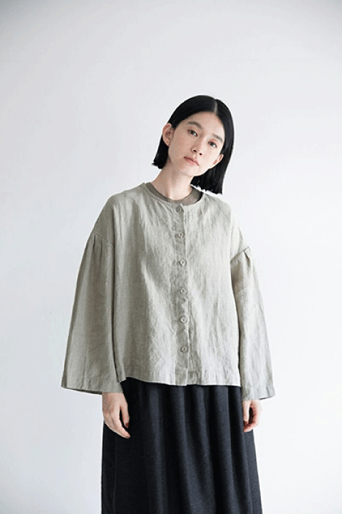 郵送買取 新品5台以上送料無料キャンペーン中！！  楽天市場】アンニ トップ work(フォグ linen fog ナチュラル シャツ/ブラウス(長袖/七分)
