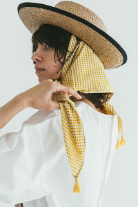 コットン マーヤ スカーフ アローイエロー fog linen work(フォグリネンワーク)