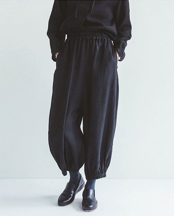 楽天市場】レヴィ パンツ ブラック fog linen work(フォグリネン