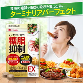 エントリーで定期商品P5倍！17日10時まで / 【公式】ターミナリアパーフェクト 機能性表示食品 約30日分 ダイエッターサポート* サプリ サプリメント 食事の糖質や脂肪の吸収を抑えて食後の血糖値や中性脂肪の上昇を抑える ターミナリアべリリカ *ダイエットする方の栄養補給