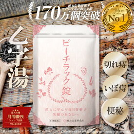 ＼20日20時～2h限定全品50％OFF／【第2類医薬品】乙字湯 ピーチラック錠剤 1袋 540錠 約30日分 漢方 痔 いぼ痔 きれ痔 漢方 漢方薬 おつじとう 便秘 脱肛 痔の薬 ぢの薬 漢方生薬研究所 トウキ サイコ ショウマ オウゴン カンゾウ