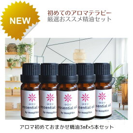 シーンで選ぶ アロマ初めてセット 精油 5本セット 高品質オイル エッセンシャルオイル リラクシング リフレッシュ アロマ ブレンド アウトドアライフ フェロモンアップ お試し 初心者 アロマテラピー お得な精油セット アロマオイル 100%PURE 高品質 フードグレード 3mL×5本