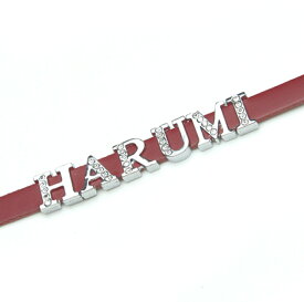 定形外郵便限定 送料無料牛革/携帯ストラップ Mサイズ イニシャルパーツ【6個】自社工場直販 特別価格 革 日本製