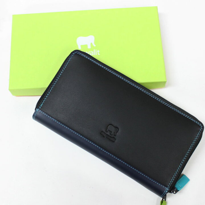 楽天市場】【お種銭付】 mywalit カーフ レザー 2層 長財布 ラウンド  