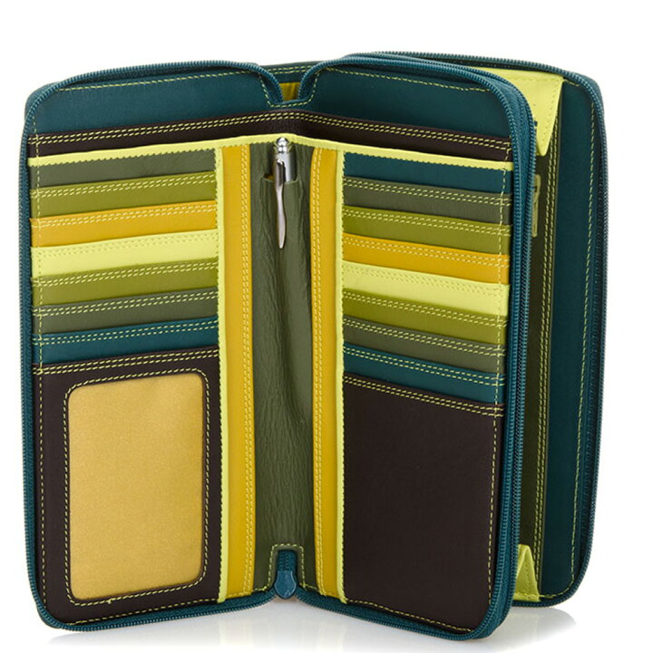 楽天市場】【お種銭付】 mywalit カーフ レザー 2層 長財布 ラウンド  