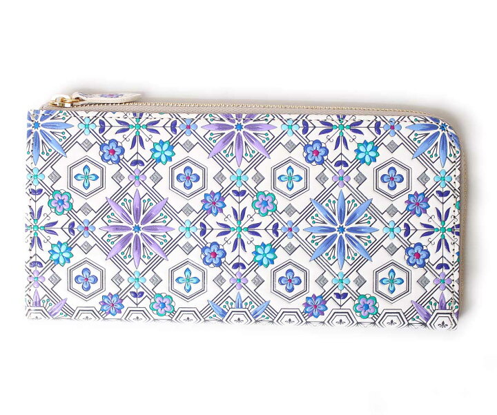 楽天市場】【お種銭付】 【 浅草文庫 】 L字ファスナー 長財布 花菱  