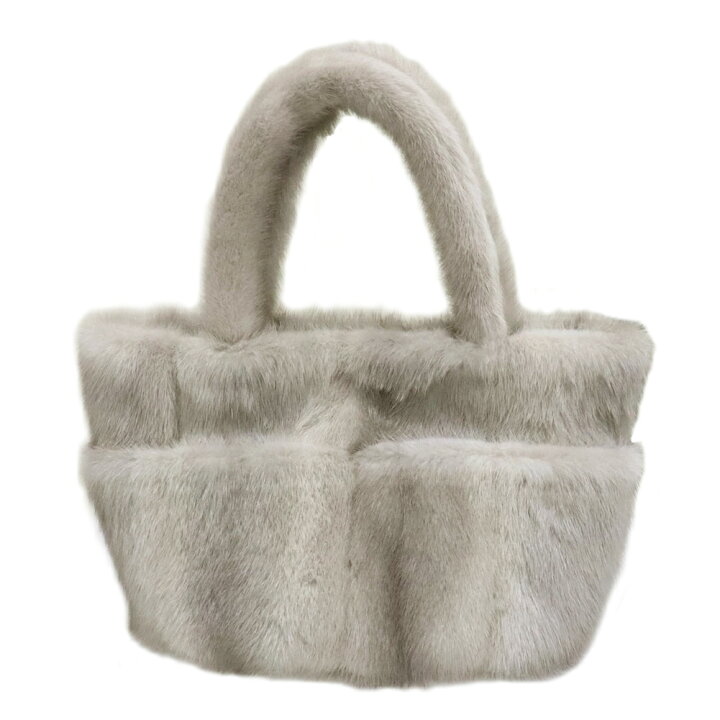 楽天市場】バッグ ファー リアルファー 日本製 ミンク トートバッグ  