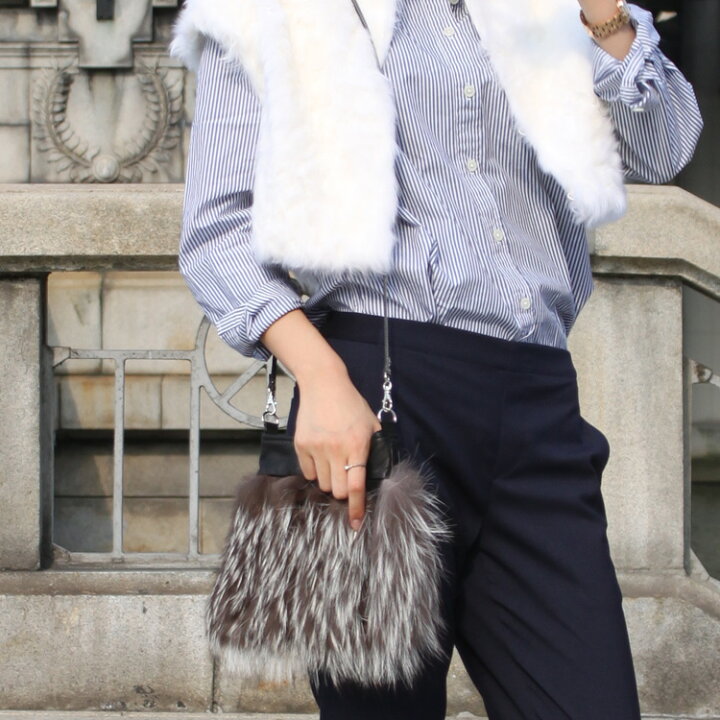 楽天市場】シルバーフォックス ファー ショルダーバッグ ポシェット 本  