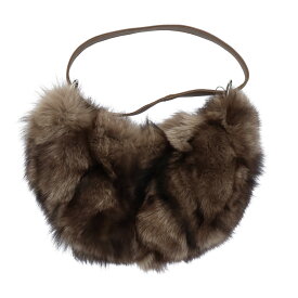 ブルーフォックス ファー クロワッサンバッグ 3wayバッグ ショルダーバッグ 三日月 クロワッサン型 斜めがけ 肩掛け ふわふわ ショルダー バッグ レディース ギフト プレゼント ネイビー ブラウン グレー