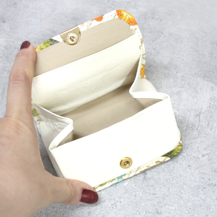 【お種銭付】 【 姫革細工 】【文庫革】 姫路産 白なめし革 コインケース 小銭入れ 財布 サイフ コンパクト ミニ レディース ギフト プレゼント エルベート ブルーレーベル 姫革細工 名刺入れ 小銭入れ