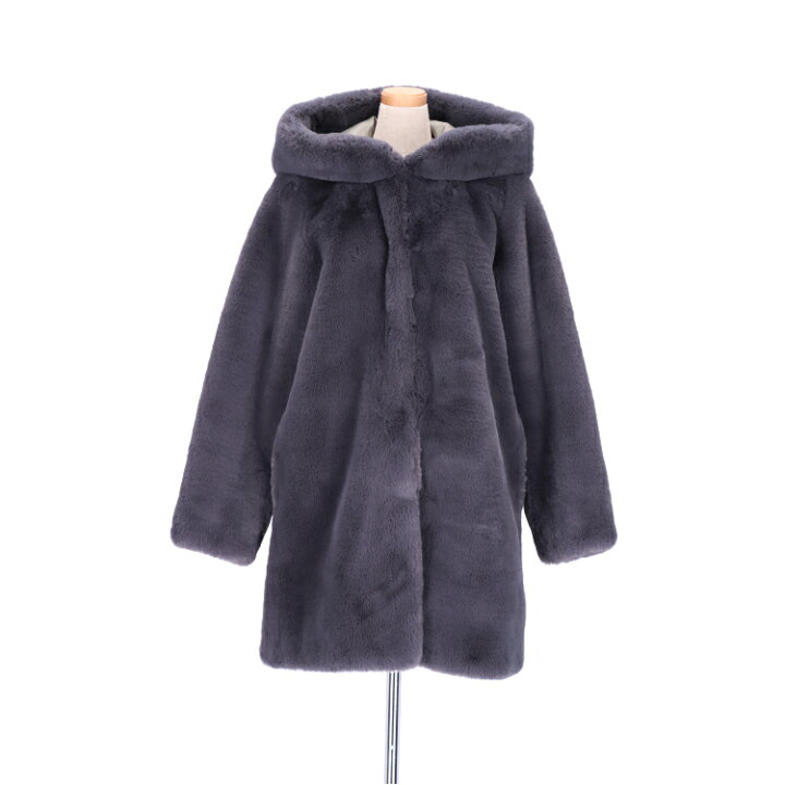 楽天市場】レッキスラビット風 エコ ファー コート フェイクファー  