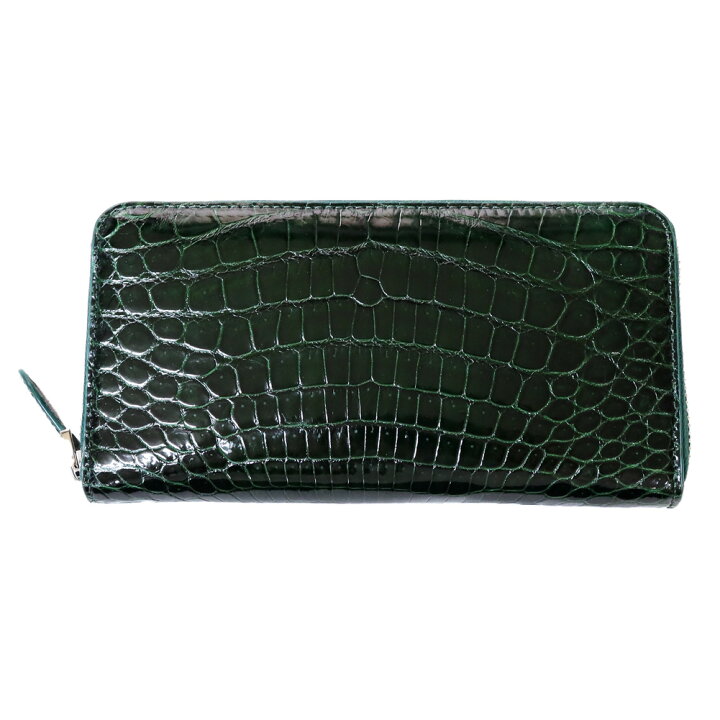楽天市場】【お種銭付】 本革 シャイニングクロコ レザー 長財布  